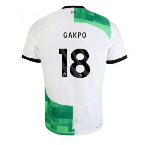 Liverpool Cody Gakpo #18 Koszulka Wyjazdowych 2023-24 Krótki Rękaw